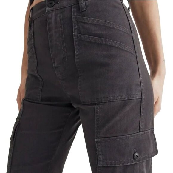 Madewell The Garment Dyed 90s Straight Leg Cargo Pants Size 27 - Picture 6 of 11